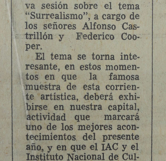 “Surrealismo”, hoy en el IAC