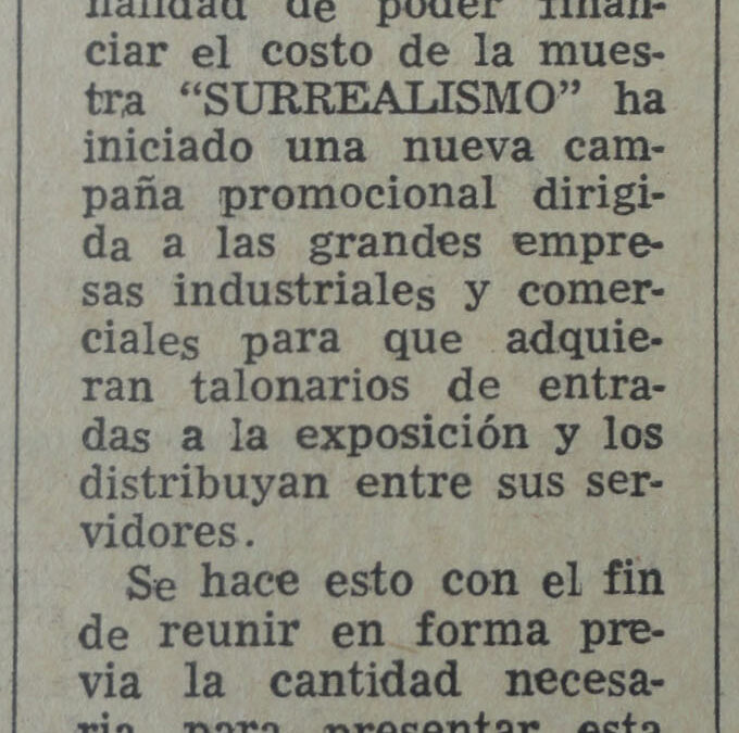 Campaña del IAC pro Exposición “Surrealismo”
