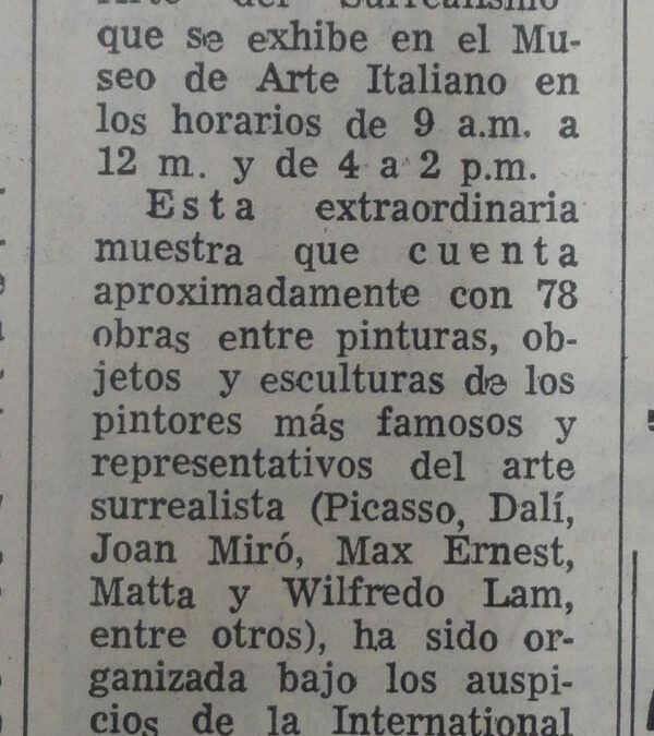 Entrada libre a muestra surrealista para estudiantes