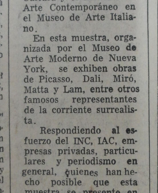 Mañana clausuran muestra surrealista
